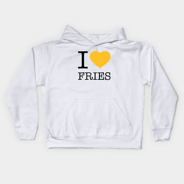 I LOVE FRIES Kids Hoodie by eyesblau